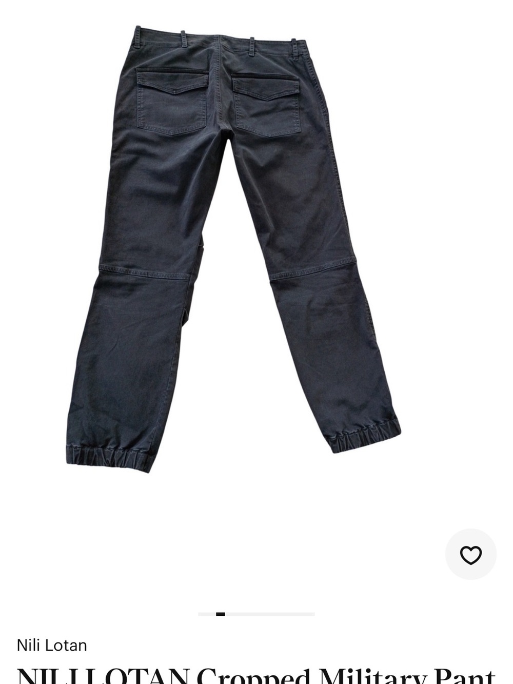 Nili Lotan Cropped Military Pants - Navy - Picture 2 of 6